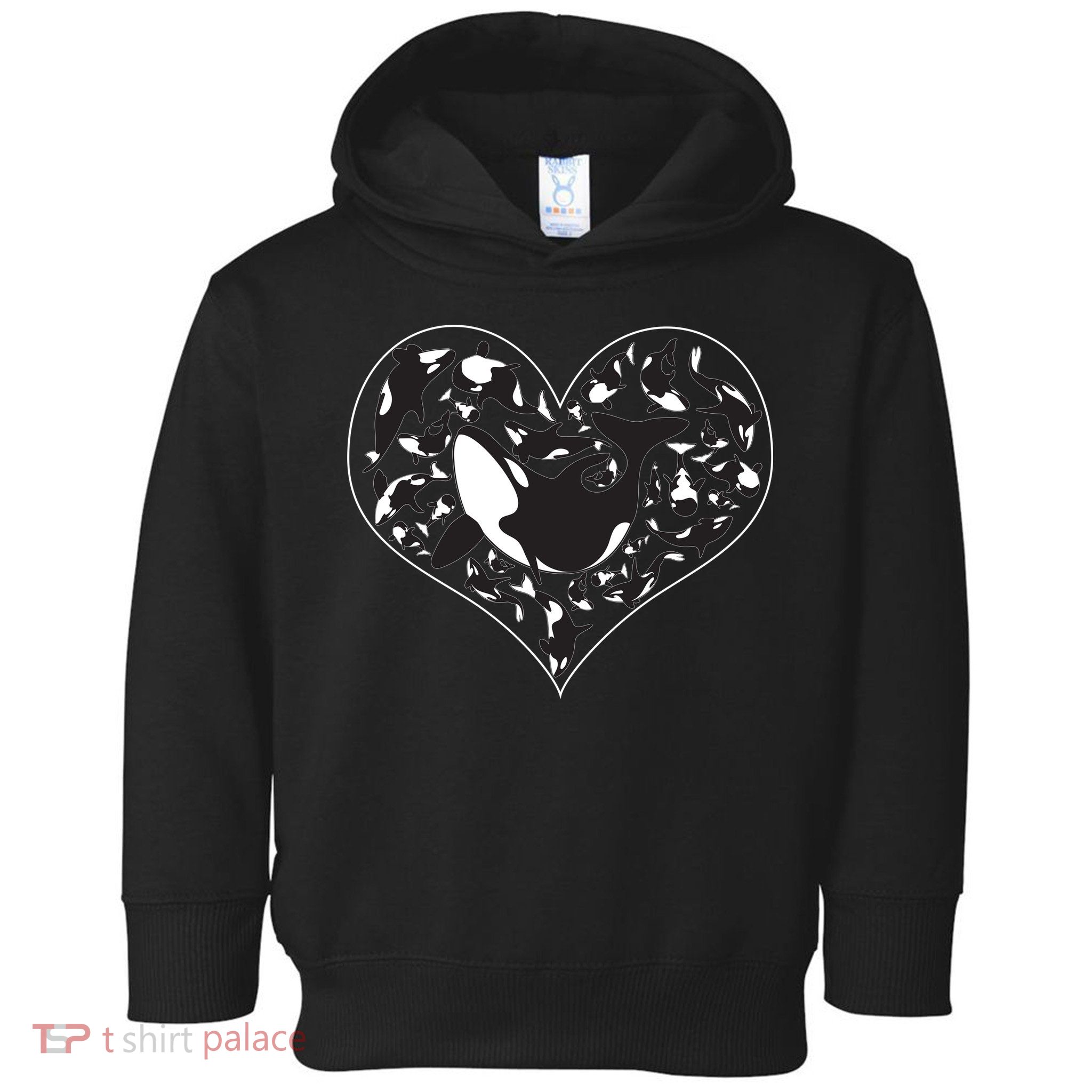 Orca Killer Whale Love Toddler Hoodie