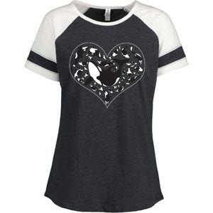 Orca Killer Whale Love Enza Ladies Jersey Colorblock Tee