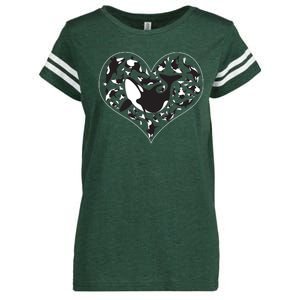 Orca Killer Whale Love Enza Ladies Jersey Football T-Shirt