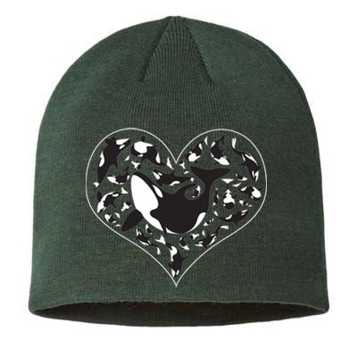 Orca Killer Whale Love Sustainable Beanie