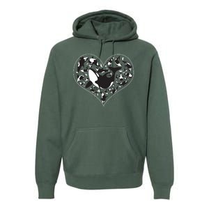 Orca Killer Whale Love Premium Hoodie