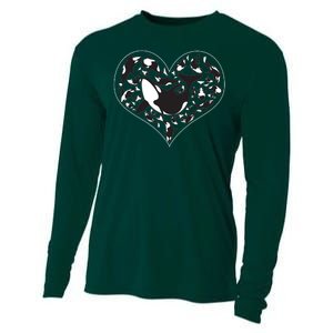 Orca Killer Whale Love Cooling Performance Long Sleeve Crew