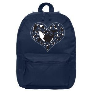 Orca Killer Whale Love 16 in Basic Backpack