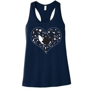 Orca Killer Whale Love Women's Racerback Tank