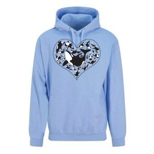 Orca Killer Whale Love Unisex Surf Hoodie