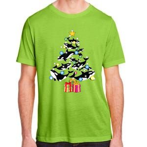 Orca Killer Whale Christmas Tree Orca Whales Lover Gift Adult ChromaSoft Performance T-Shirt