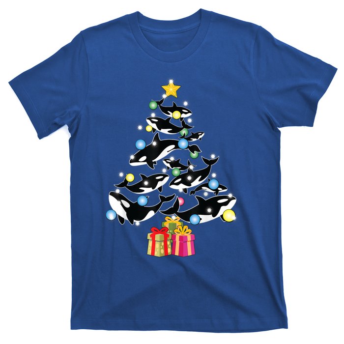 Orca Killer Whale Christmas Tree Orca Whales Lover Gift T-Shirt