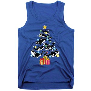 Orca Killer Whale Christmas Tree Orca Whales Lover Gift Tank Top