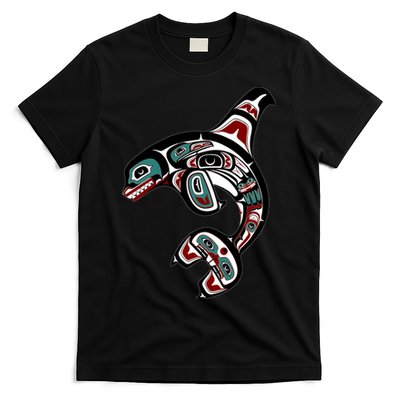 Orca Killer Whale Pacific Northwest Alaska Native American T-Shirt