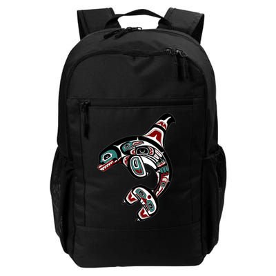 Orca Killer Whale Pacific Northwest Alaska Native American Backpack