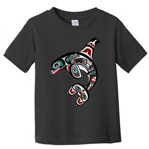 Orca Killer Whale Pacific Northwest Alaska Native American Toddler T-Shirt