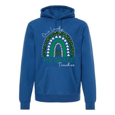 One Lucky 4th Grade Teacher St Patrick's Day 2022 'S Great Gift Premium Hoodie