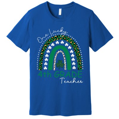 One Lucky 4th Grade Teacher St Patrick's Day 2022 'S Great Gift Premium T-Shirt