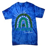 One Lucky 4th Grade Teacher St Patrick's Day 2022 'S Great Gift Tie-Dye T-Shirt