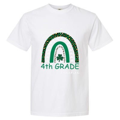 One Lucky 4th Grade Teacher St Patrick's Day 2022 'S Great Gift Garment-Dyed Heavyweight T-Shirt