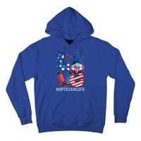 Optician Love 4th Of July Gnome Usa Patriotic Gift Tall Hoodie