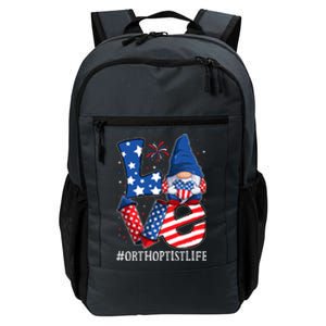 Orthoptist Love 4th Of July Gnome Usa Patriotic Meaningful Gift Daily Commute Backpack