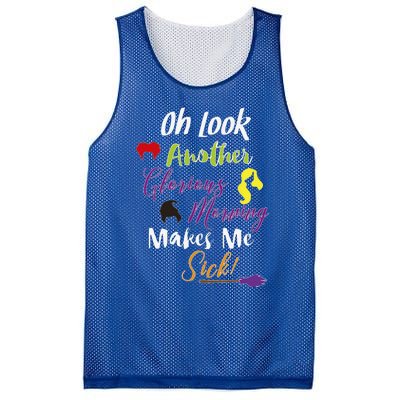 Oh Look Another Glorious Morning Halloween Funny Mesh Reversible Basketball Jersey Tank