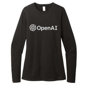 OpenAI Logo AI Artificial Intelligence NLP API GPT3 Womens CVC Long Sleeve Shirt