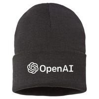 OpenAI Logo AI Artificial Intelligence NLP API GPT3 Sustainable Knit Beanie