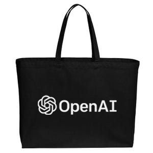 OpenAI Logo AI Artificial Intelligence NLP API GPT3 Cotton Canvas Jumbo Tote