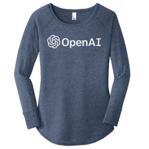 OpenAI Logo AI Artificial Intelligence NLP API GPT3 Women's Perfect Tri Tunic Long Sleeve Shirt