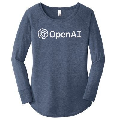 OpenAI Logo AI Artificial Intelligence NLP API GPT3 Women's Perfect Tri Tunic Long Sleeve Shirt