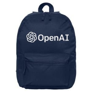 OpenAI Logo AI Artificial Intelligence NLP API GPT3 16 in Basic Backpack