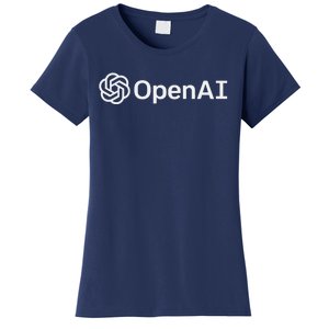 OpenAI Logo AI Artificial Intelligence NLP API GPT3 Women's T-Shirt