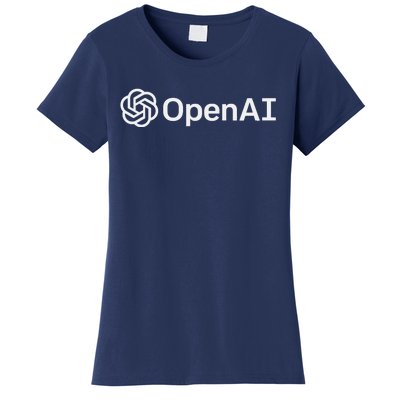 OpenAI Logo AI Artificial Intelligence NLP API GPT3 Women's T-Shirt