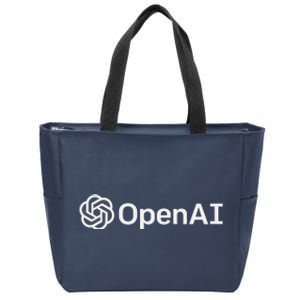 OpenAI Logo AI Artificial Intelligence NLP API GPT3 Zip Tote Bag