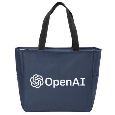 OpenAI Logo AI Artificial Intelligence NLP API GPT3 Zip Tote Bag