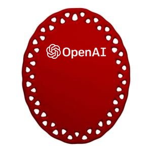 OpenAI Logo AI Artificial Intelligence NLP API GPT3 Ceramic Oval Ornament