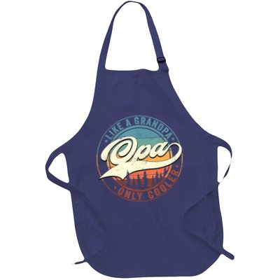 Opa Like A Grandpa Only Cooler Vintage Retro Opa Dad Apron