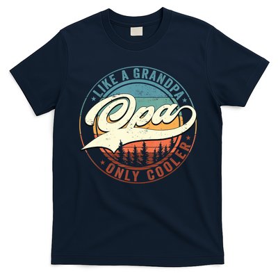 Opa Like A Grandpa Only Cooler Vintage Retro Opa Dad T-Shirt
