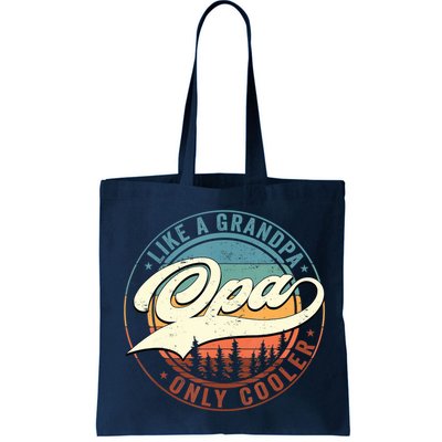Opa Like A Grandpa Only Cooler Vintage Retro Opa Dad Bag