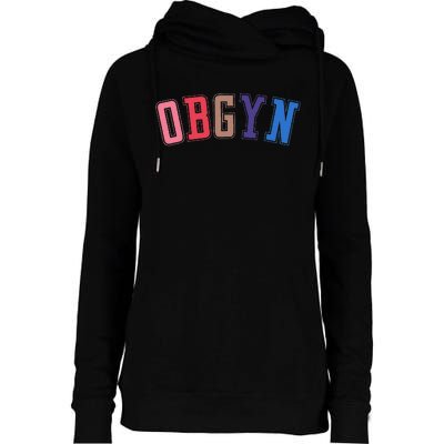 Obgyn Labor And Delivery Nurse Ob Gyn Squad Rn Nurse Womens Funnel Neck Pullover Hood