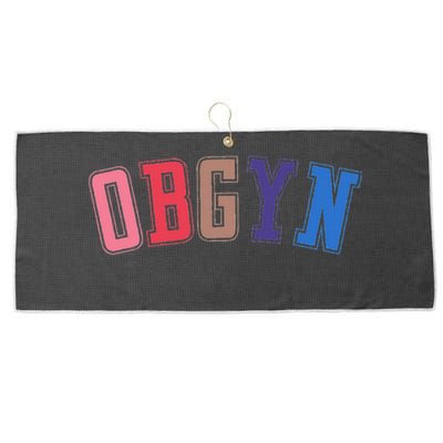 Obgyn Labor And Delivery Nurse Ob Gyn Squad Rn Nurse Large Microfiber Waffle Golf Towel