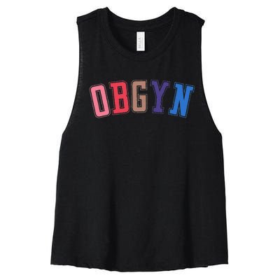 Obgyn Labor And Delivery Nurse Ob Gyn Squad Rn Nurse Women's Racerback Cropped Tank