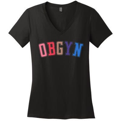 Obgyn Labor And Delivery Nurse Ob Gyn Squad Rn Nurse Women's V-Neck T-Shirt