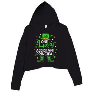 One Lucky Assistant Principal St Patrick's Day Leprechaun Meaningful Gift Crop Fleece Hoodie