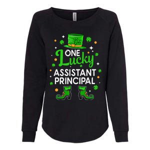 One Lucky Assistant Principal St Patrick's Day Leprechaun Meaningful Gift Womens California Wash Sweatshirt