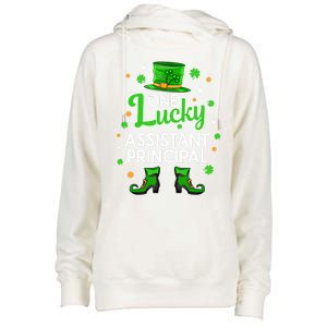 One Lucky Assistant Principal St Patrick's Day Leprechaun Meaningful Gift Womens Funnel Neck Pullover Hood