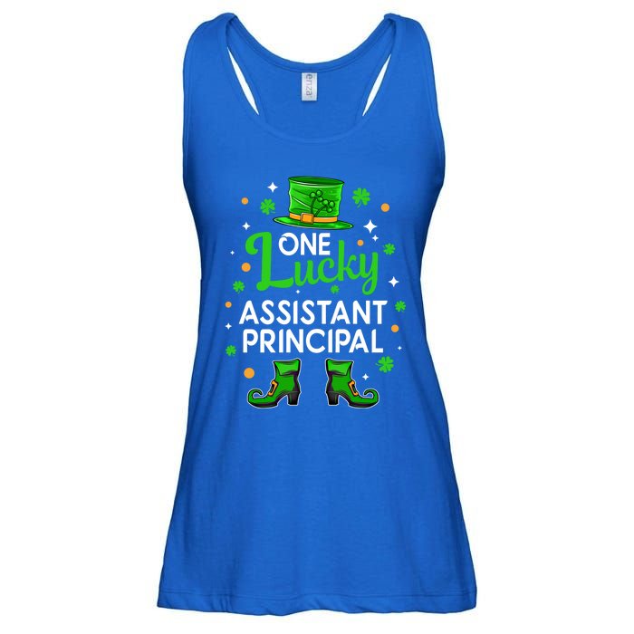 One Lucky Assistant Principal St Patrick's Day Leprechaun Meaningful Gift Ladies Essential Flowy Tank