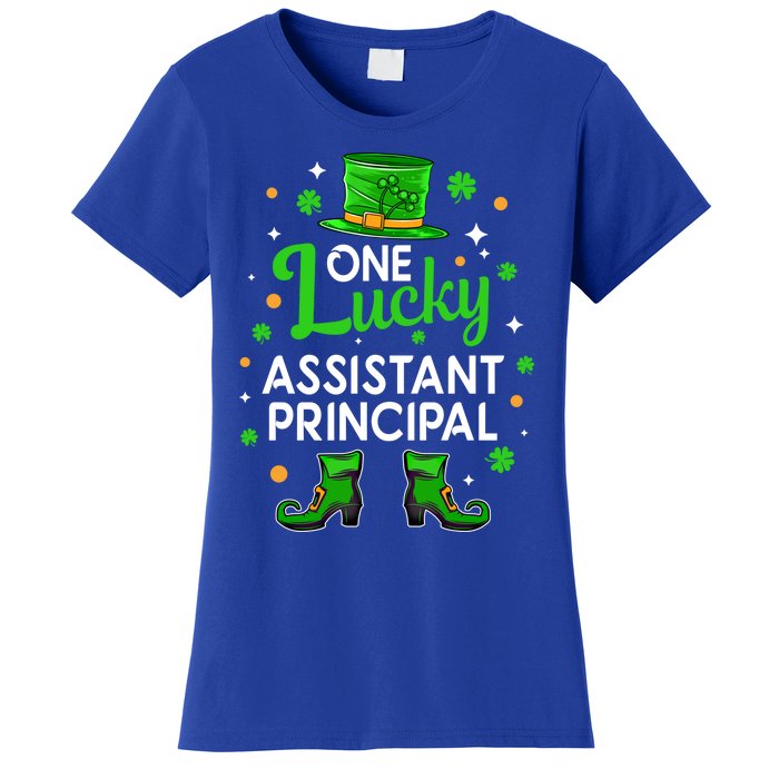 One Lucky Assistant Principal St Patrick's Day Leprechaun Meaningful Gift Women's T-Shirt