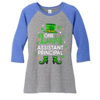 One Lucky Assistant Principal St Patrick's Day Leprechaun Meaningful Gift Women's Tri-Blend 3/4-Sleeve Raglan Shirt