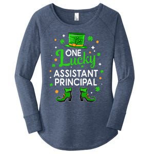 One Lucky Assistant Principal St Patrick's Day Leprechaun Meaningful Gift Women's Perfect Tri Tunic Long Sleeve Shirt