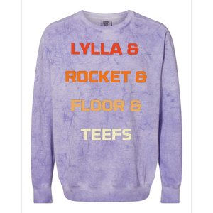 Original Lylla And Rocket & Floor & Teefs Colorblast Crewneck Sweatshirt