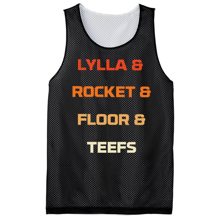 Original Lylla And Rocket & Floor & Teefs Mesh Reversible Basketball Jersey Tank