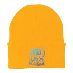 One Loud And Proud Baseball Mama Gift Knit Cap Winter Beanie